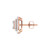 Photo of Lucien 3/4 CT. T.W. Diamond Earring 14K Rose Gold [CE1552R]