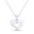 Photo of Nellie 1/10 CT. T.W. Diamond Pendant 10K White Gold [CP1223W]