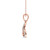 Photo of Francine 1/4 CT. T.W. Pendant 14K Rose Gold [CP1534R]