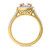 Photo of Iris 2 1/2 ct tw. Cushion Morganite Bridal Ring Set 10K Yellow Gold [BT261YE-C000]