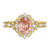 Photo of Bria 2 1/6 ct tw. Oval Morganite Bridal Ring Set 10K Yellow Gold [BT265YE-C000]