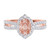 Photo of Sutton 1 3/4 ct tw. Oval Morganite Bridal Ring Set 10K Rose Gold [BT267RE-C000]