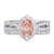 Photo of Sutton 1 3/4 ct tw. Oval Morganite Bridal Ring Set 10K White Gold [BR267W-C000]