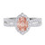 Photo of Sutton 1 3/4 ct tw. Oval Morganite Bridal Ring Set 14K White Gold [BT267WE-C000]