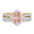 Photo of Sutton 1 3/4 ct tw. Oval Morganite Bridal Ring Set 10K Yellow Gold [BR267Y-C000]