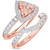 Photo of Arden 1 2/3 ct tw. Fancy Morganite Bridal Ring Set 10K Rose Gold [BR268R-C000]