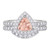 Photo of Arden 1 2/3 ct tw. Fancy Morganite Bridal Ring Set 10K White Gold [BR268W-C000]