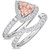 Photo of Arden 1 2/3 ct tw. Fancy Morganite Bridal Ring Set 10K White Gold [BR268W-C000]