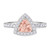 Photo of Arden 1 2/3 ct tw. Fancy Morganite Bridal Ring Set 10K White Gold [BT268WE-C000]