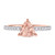 Photo of Bassey 3/8 ct tw. Fancy Morganite Bridal Set 10K Rose Gold [BT269RE-C000]