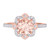 Photo of Hart 1 7/8 ct tw. Round Morganite Bridal Ring Set 10K Rose Gold [BT270RE-C000]