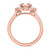 Photo of Hart 1 7/8 ct tw. Round Morganite Bridal Ring Set 10K Rose Gold [BT270RE-C000]