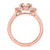 Photo of Hart 1 7/8 ct tw. Round Morganite Bridal Ring Set 14K Rose Gold [BT270RE-C000]