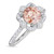 Photo of Hart 1 7/8 ct tw. Round Morganite Bridal Ring Set 14K White Gold [BT270WE-C000]