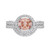 Photo of Sloane 1 5/8 ct tw. Oval Morganite Bridal Ring Set 14K White Gold [BR272W-C000]