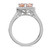 Photo of Amber 3 1/5 ct tw. Heart Morganite Matching Trio Ring Set 14K White Gold [BT260WE-C000]