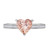 Photo of Armani 2 1/6 ct tw. Heart Morganite Engagement Ring 14K White Gold [BT264WE-C000]