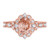 Photo of Bria 1 7/8 ct tw. Oval Morganite Engagement Ring 10K Rose Gold [BT265RE-C000]