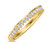 Photo of Bria 2 7/8 ct tw. Oval Morganite Matching Trio Ring Set 14K Yellow Gold [BT265YL]