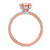 Photo of Zorya 1/3 ct tw. Oval Morganite Engagement Ring 10K Rose Gold [BT266RE-C000]