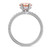 Photo of Zorya 1/3 ct tw. Oval Morganite Engagement Ring 10K White Gold [BT266WE-C000]