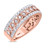 Photo of Sutton 2 1/2 ct tw. Oval Morganite Matching Trio Ring Set 10K Rose Gold [BT267RM]