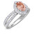 Photo of Sutton 1 1/2 ct tw. Oval Morganite Engagement Ring 14K White Gold [BT267WE-C000]
