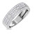 Photo of Hart 3/4 ct tw. Mens Diamond Wedding Band 10K White Gold [BT270WM]