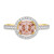 Photo of Sloane 1 3/8 ct tw. Oval Morganite Engagement Ring 14K Yellow Gold [BT272YE-C000]