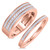 Photo of Armani 3/4 ct tw. Diamond His and Hers Matching Wedding Band Set 10K Rose Gold [WB264R]