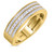 Photo of Armani 3/4 ct tw. Diamond His and Hers Matching Wedding Band Set 10K Yellow Gold [BT264YM]