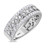 Photo of Sutton 1 ct tw. Diamond His and Hers Matching Wedding Band Set 14K White Gold [BT267WM]