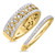 Photo of Sutton 1 ct tw. Diamond His and Hers Matching Wedding Band Set 14K Yellow Gold [WB267Y]