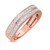 Photo of Arden 1 ct tw. Diamond His and Hers Matching Wedding Band Set 10K Rose Gold [BT268RM]