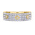 Photo of Hart 7/8 ct tw. Diamond His and Hers Matching Wedding Band Set 14K Yellow Gold [BT270YM]