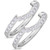 Photo of Arden 3/4 ct tw. Same Sex Ladies Band Set 10K White Gold [WL268W]