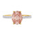 Photo of Zorya 1/2 ct tw. Oval Morganite Bridal Set 14K Yellow Gold [BT266YE-C000]