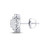 Photo of Ariella 1/2 Carat T.W. Diamond Earring 14K White Gold [CE1203W]