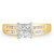 Photo of Tegan 1 ct tw. Princess Diamond Bridal Ring Set 10K Yellow Gold [BT512YE-C000]