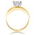 Photo of Tegan 1 ct tw. Princess Diamond Bridal Ring Set 10K Yellow Gold [BT512YE-C000]