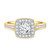 Photo of Kadia 1 1/2 ct tw. Lab Grown Diamond Round Solitaire Diamond Bridal Ring Set 10K Yellow Gold [BT1403YE-C000]