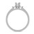 Photo of Marline 3/4 ct tw. Lab Grown Diamond Round Solitaire Diamond Bridal Ring Set 14K White Gold [BT1404WE-C000]