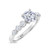 Photo of Oxley 2 1/10 ct tw. Lab Grown Diamond Round Solitaire Diamond Bridal Ring Set 10K White Gold [BT1405WE-L095]