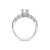 Photo of Oxley 2 1/10 ct tw. Lab Grown Diamond Round Solitaire Diamond Bridal Ring Set 14K White Gold [BT1405WE-L095]