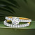 Photo of Prudence 1 1/4 ct tw. Lab Grown Diamond Round Solitaire Diamond Bridal Ring Set 10K White Gold [BR1406W-L070]