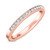 Photo of Samaria 1 1/5 ct tw. Lab Grown Diamond Round Solitaire Diamond Bridal Ring Set 14K Rose Gold [BT1409RL]