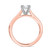 Photo of Samaria 1 1/5 ct tw. Lab Grown Diamond Round Solitaire Diamond Bridal Ring Set 14K Rose Gold [BT1409RE-L070]