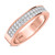 Photo of Marline 7/8 ct tw. Lab Grown Diamond His and Hers Matching Wedding Band Set 10K Rose Gold [BT1404RM]