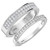 Photo of Marline 7/8 ct tw. Lab Grown Diamond His and Hers Matching Wedding Band Set 14K White Gold [WB1404W]
