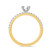 Photo of Keanu 1 ct tw. Lab Grown Diamond Round Solitaire Diamond Bridal Ring Set 14K Yellow Gold [BT1410YE-L045]
